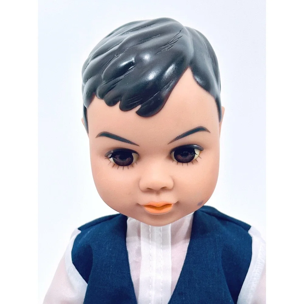 Vintage Dazl Dolls by Russ Boy Doll Formal Outfit Blue‎ Vest Pants Shoes